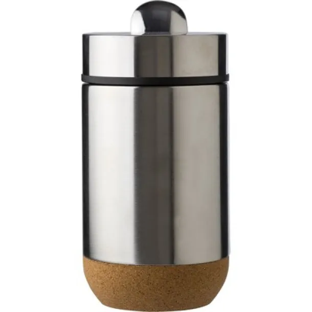  Thermo food container 400 ml, spoon Srebrna