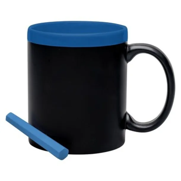  Ceramic mug for drawing 300 ml, chalk navy blue