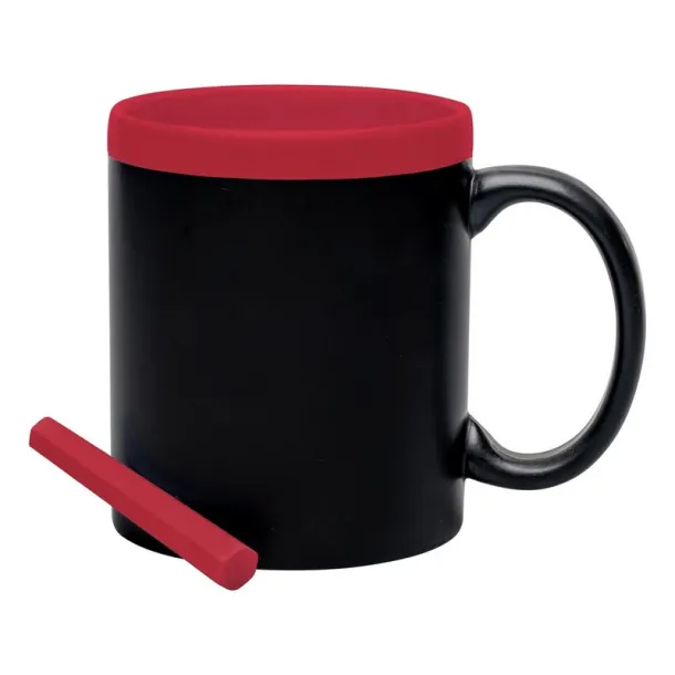  Ceramic mug for drawing 300 ml, chalk red