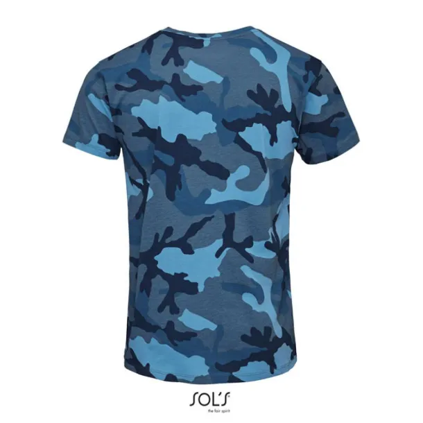  SOL'S CAMO MEN - ROUND COLLAR T-SHIRT - SOL'S Blue Camo #7E9CBF