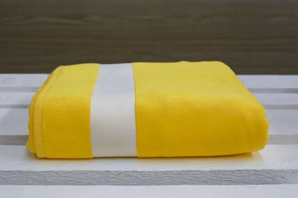  OLIMA VELOUR BEACH TOWEL 400 g/m2 - Olima Yellow