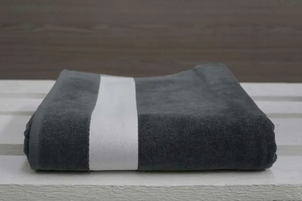  Olima ručnik za plažu od velura 400 g/m2 - Olima Charcoal Grey