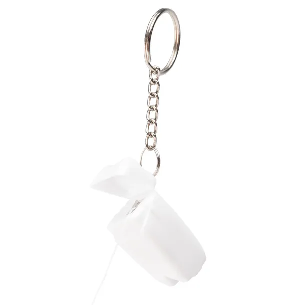 TOOTHY keychain with dental floss White