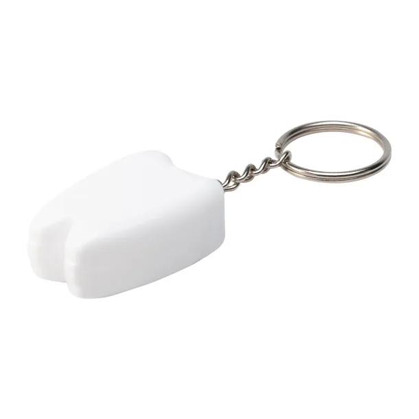 TOOTHY keychain with dental floss White