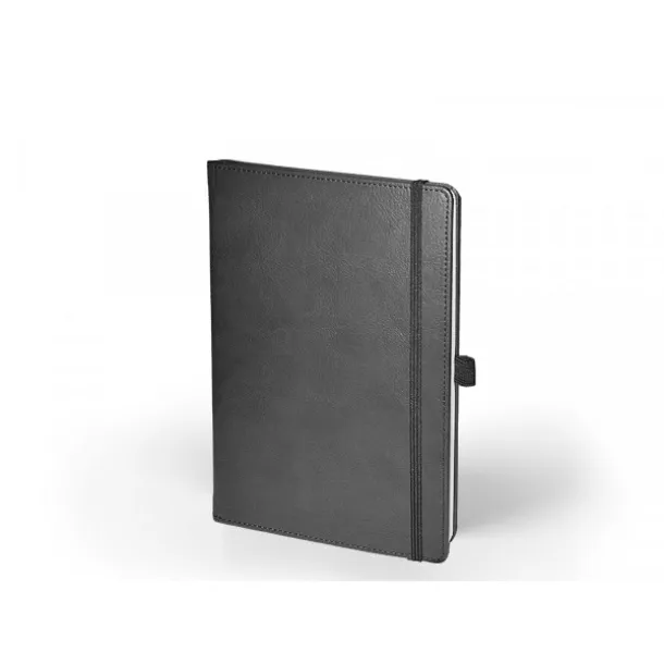 BUSINESS A5 notebook with elastic band and pen loop Gray