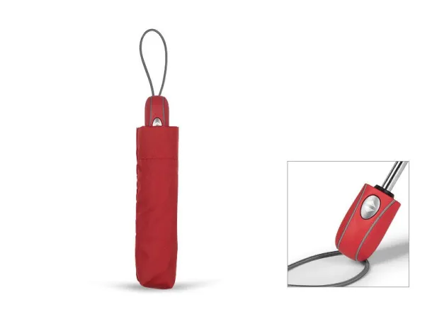 STRATO umbrella with automatic open and close system - CASTELLI Red