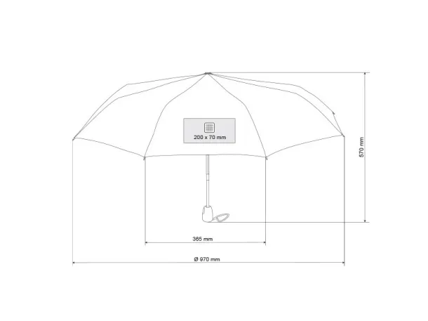 STRATO umbrella with automatic open and close system - CASTELLI Kiwi