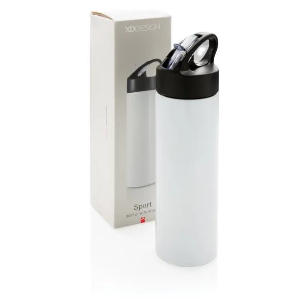  Sport bottle with straw - XD Xclusive White 