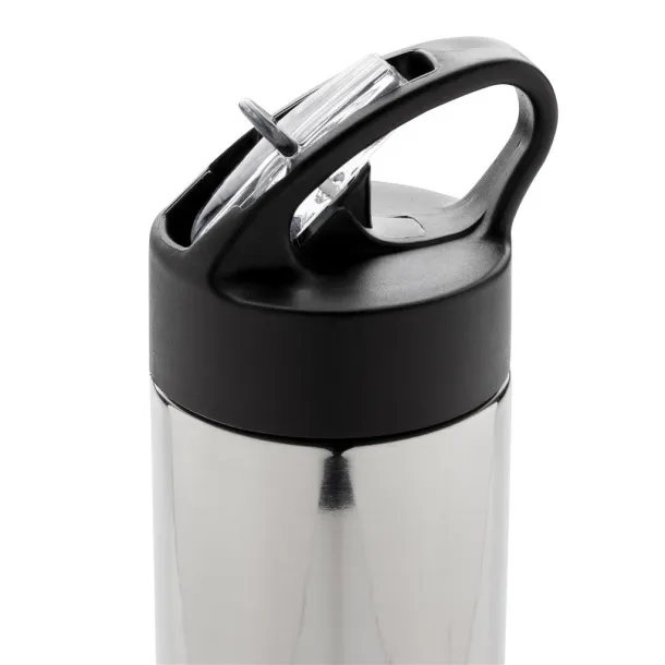  Sport bottle with straw - XD Xclusive Silver 