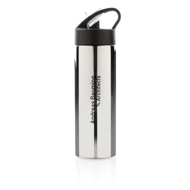  Sport bottle with straw - XD Xclusive Silver 