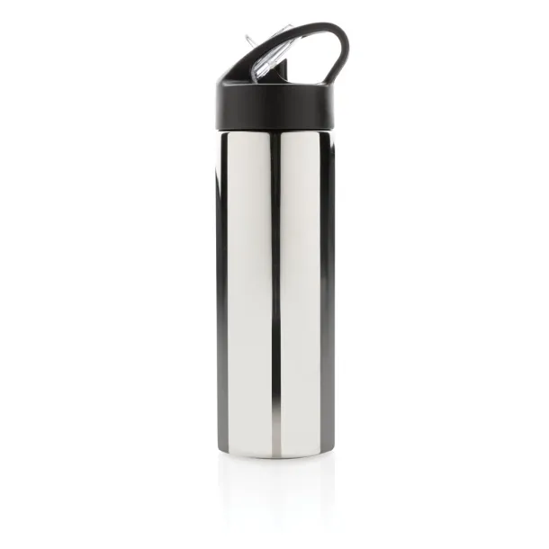  Sport bottle with straw - XD Xclusive Silver 