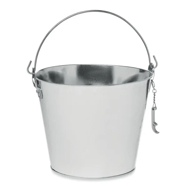 BUCKY Metal beer bucket 4L Matt Silver