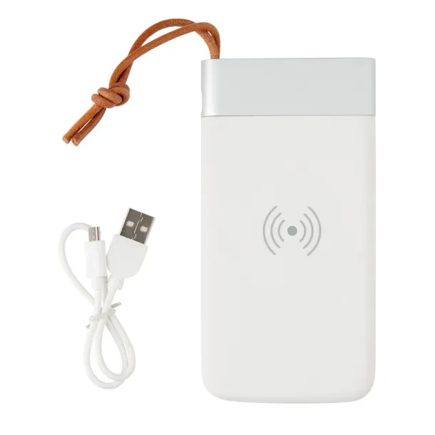  Aria 8.000 mAh 5W wireless charging powerbank - XD Xclusive White 