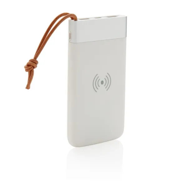  Aria 8.000 mAh 5W wireless charging powerbank - XD Xclusive White 