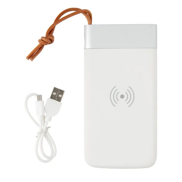  Aria 8.000 mAh 5W wireless charging powerbank - XD Xclusive White 