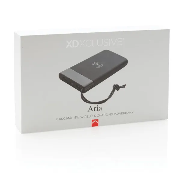  Aria 8.000 mAh 5W wireless charging powerbank - XD Xclusive Black