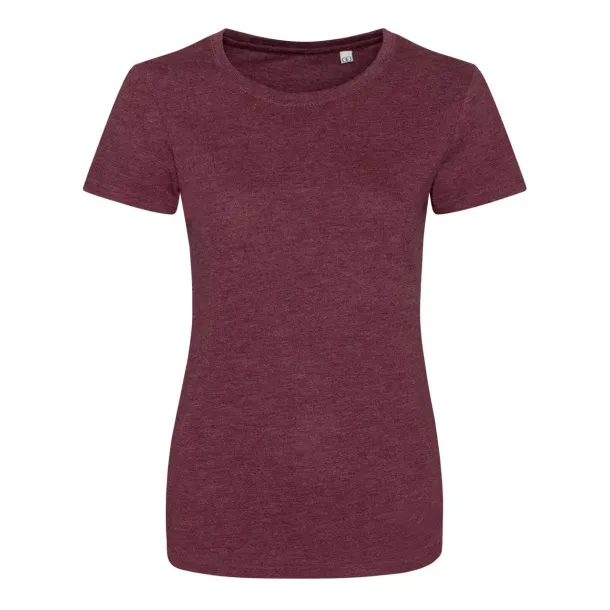  Ženska majica kratkih rukava, 160 g/m2 - Just Ts Heather Burgundy