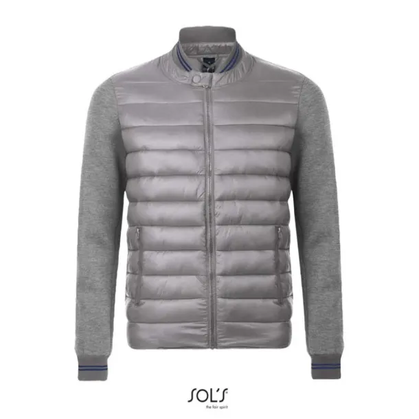  SOL'S VOLCANO - UNISEX TWO-MATERIAL JACKET - SOL'S Grey Melange Metal Grey