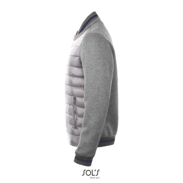  SOL'S VOLCANO - UNISEX TWO-MATERIAL JACKET - SOL'S Grey Melange Metal Grey