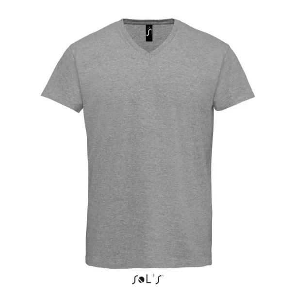  Majica s V izrezom - kratki rukavi, 190 g/m2 - SOL'S Grey Melange