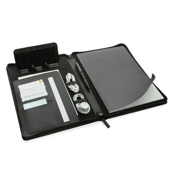  Swiss Peak Heritage RCS rPU portfolio s patentnim zatvaračem, A4 - Swiss Peak Crna