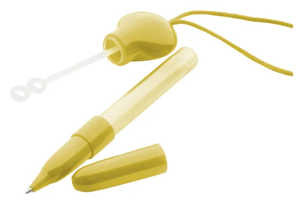 Pump bubble blower pen Yellow