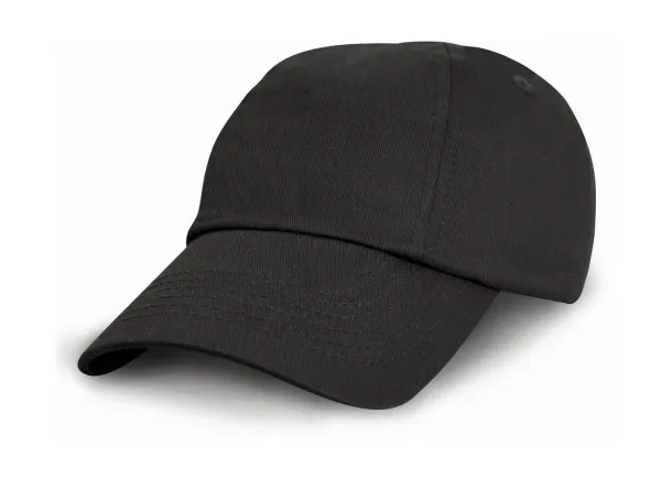  Junior Low Profil Cotton Cap - Result Headwear Black