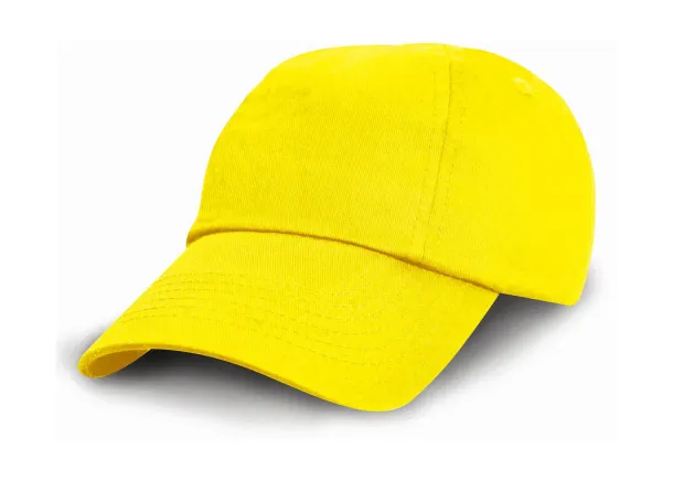  Dječja šilterica niskog profila - 6 panela - Result Headwear Yellow