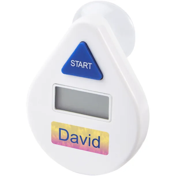 Guitty digital shower timer White