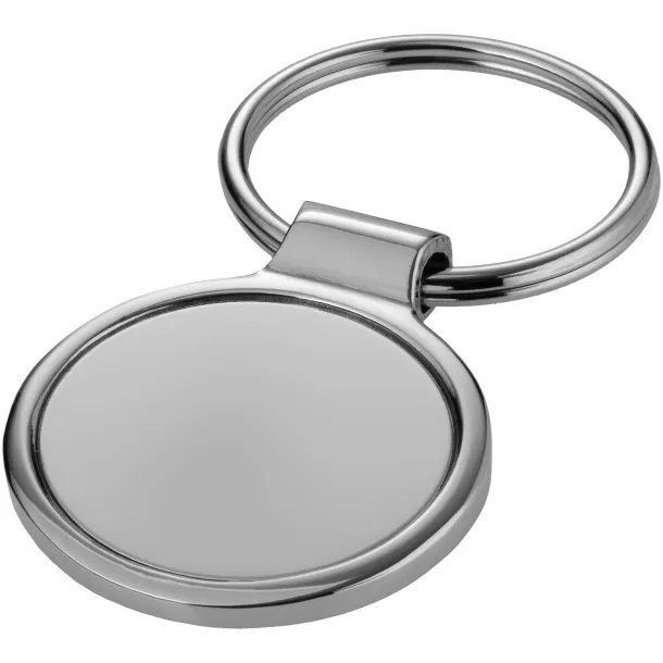 Orlene round keychain - Bullet Silver