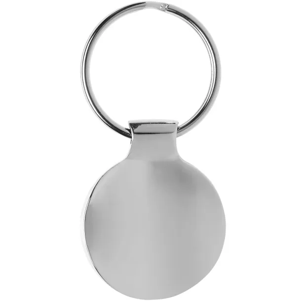 Orlene round keychain - Bullet Silver