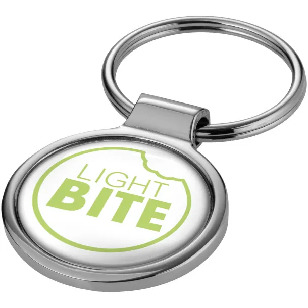 Orlene round keychain - Bullet Silver