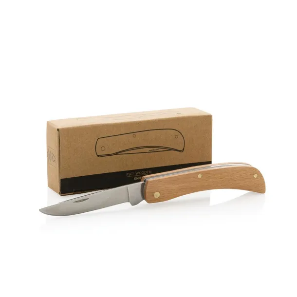  FSC® wooden knife - XD Collection Brown 