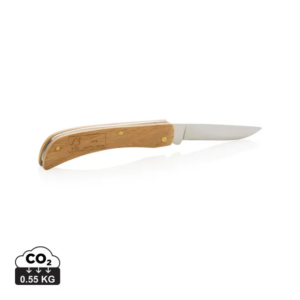  FSC® wooden knife - XD Collection Brown 