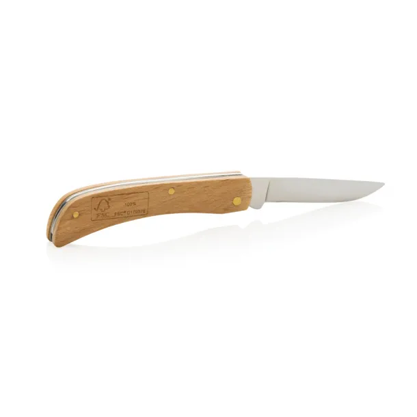  FSC® wooden knife - XD Collection Brown 