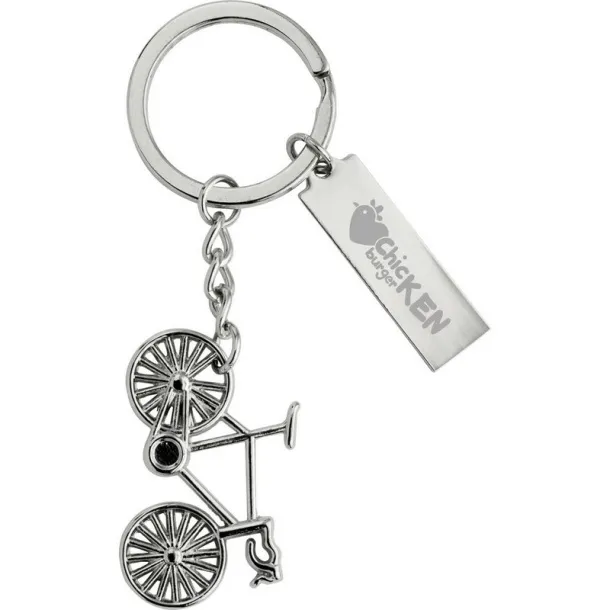  Keyring "bicycle" Srebrna