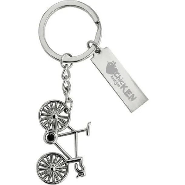  Keyring "bicycle" Srebrna