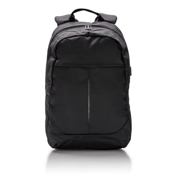  Ruksak za laptop s USB izlazom, 15" - XD Collection Crna