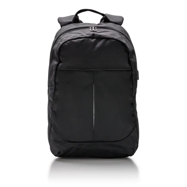  Ruksak za laptop s USB izlazom, 15" - XD Collection Crna