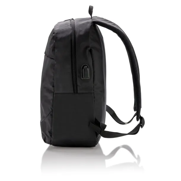  Ruksak za laptop s USB izlazom, 15" - XD Collection Crna