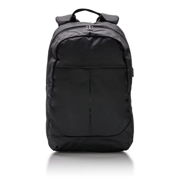  Ruksak za laptop s USB izlazom, 15" - XD Collection Crna