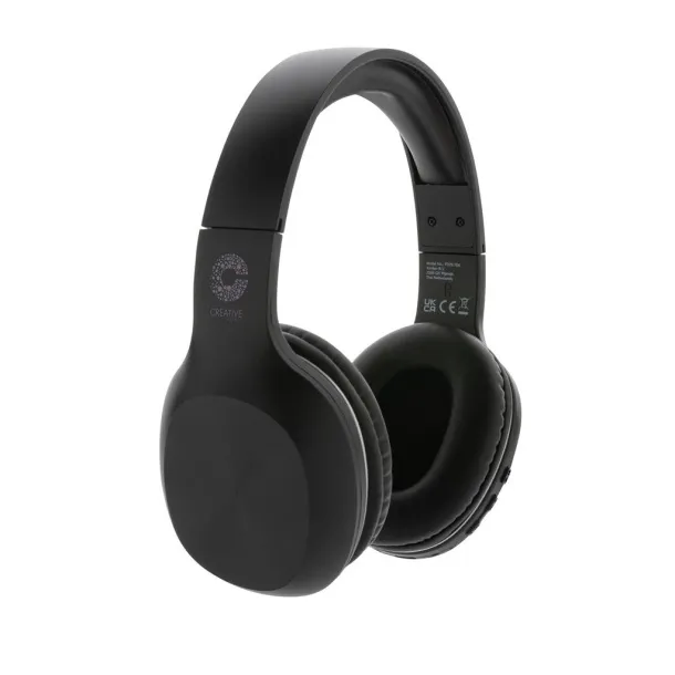  RCS recycled plastic JAM wireless headphone - XD Collection Black 