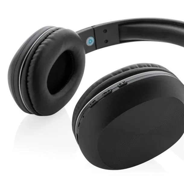  RCS recycled plastic JAM wireless headphone - XD Collection Black 