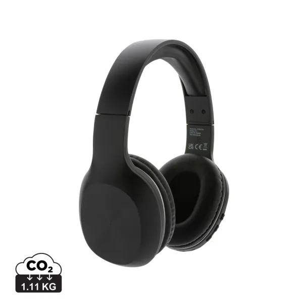  RCS recycled plastic JAM wireless headphone - XD Collection Black 