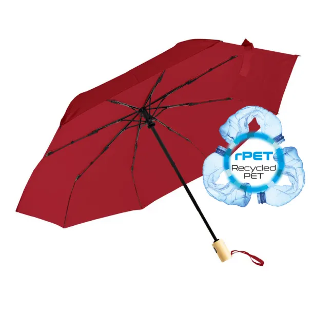  RPET automatic umbrella red