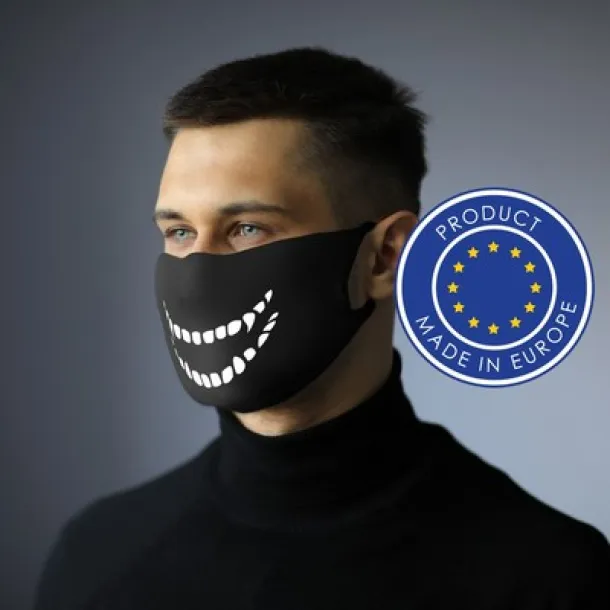  Višekratna maska za lice s ionima srebra i mjestom za filte Crna