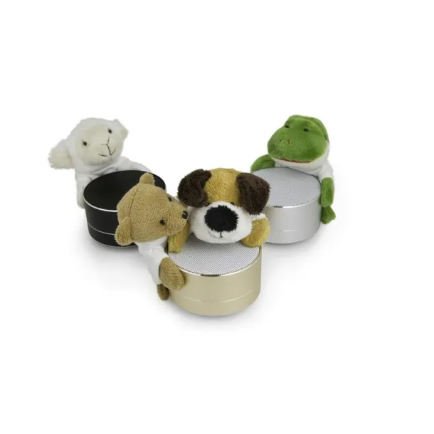 Champ Plush dog, magnet light brown