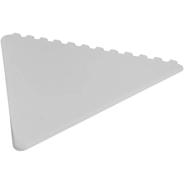 Frosty 2.0 triangular recycled plastic ice scraper - Unbranded White