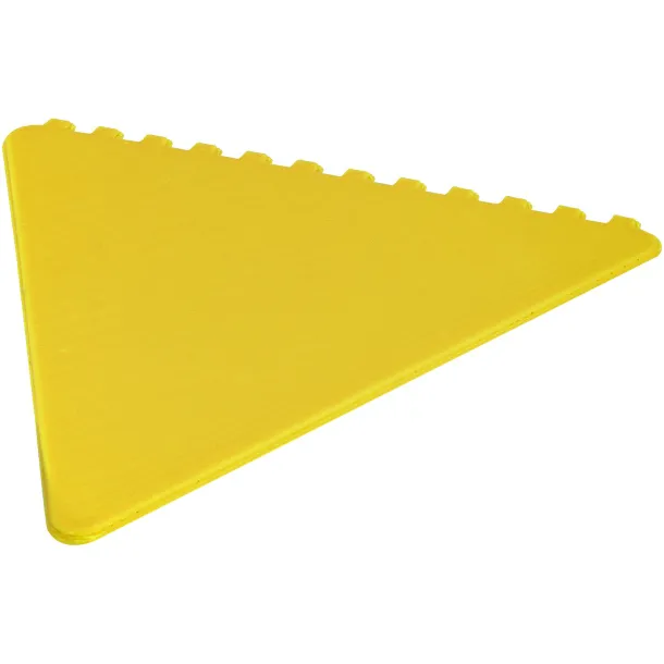 Frosty 2.0 triangular recycled plastic ice scraper - Unbranded Yellow