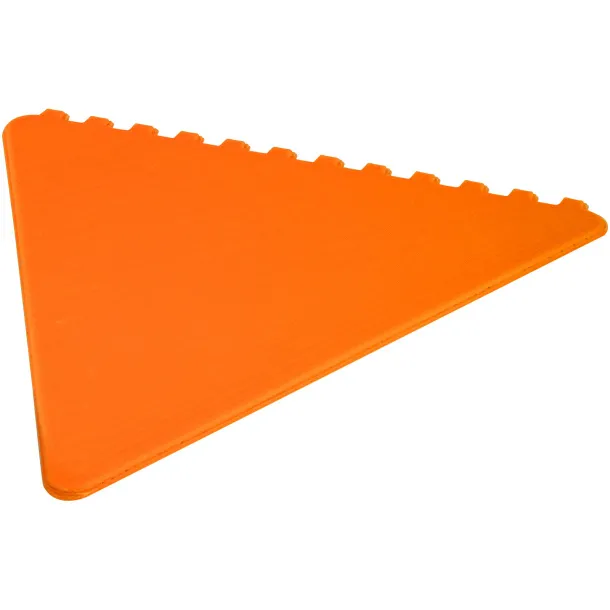 Frosty 2.0 triangular recycled plastic ice scraper - Unbranded Orange